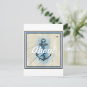  Nautisch Anchor Briefkaart (Staand voorkant)