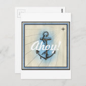  Nautisch Anchor Briefkaart (Voorkant / Achterkant)
