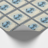 Nautisch Anchor Cadeaupapier (Hoek)