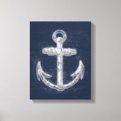 Nautisch Anchor Canvas Afdruk (Voorkant)