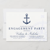 Nautisch | Anchor Engagement Party Kaart (Voorkant)
