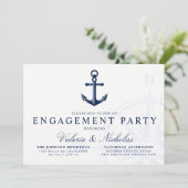 Nautisch | Anchor Engagement Party Kaart (Staand voorkant)