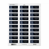 Nautisch Anchor Etiket (Full Sheet)