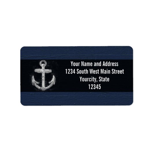  Nautisch Anchor Etiket (Voorkant)