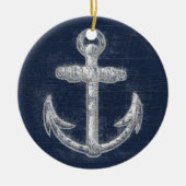 Nautisch Anchor Keramisch Ornament (Voorkant)