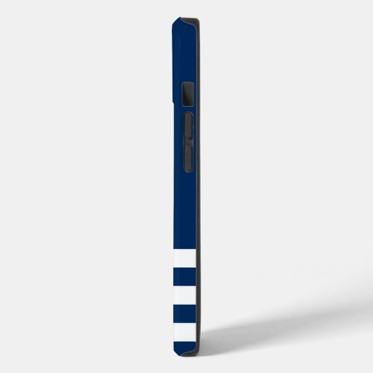 Nautisch, Anchor Navy Blue Striped Case-Mate iPhone Case (Achterkant / Links)