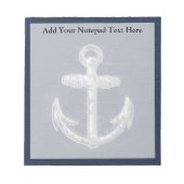  Nautisch Anchor Notitieblok (Voorkant)