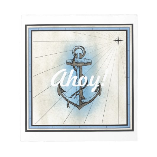  Nautisch Anchor Notitieblok (Voorkant)
