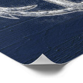  Nautisch Anchor Poster (Hoek)