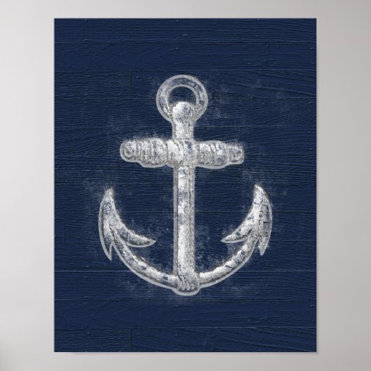  Nautisch Anchor Poster (Voorkant)