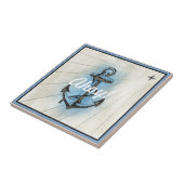  Nautisch Anchor Tegeltje (Zijkant)