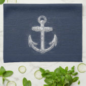 Nautisch Anchor Theedoek (Gevouwen)