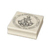 Nautisch anker aangepaste familienaam & retouradre rubberstempel (Stempel)