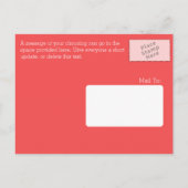 Nautisch anker adreswijziging aankondigingskaart (Achterkant)