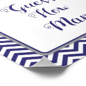 Nautisch Anker Baby shower raad hoeveel teken Poster (Hoek)