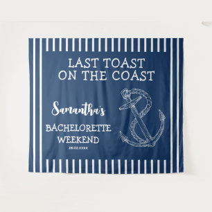 Nautisch Anker Bachelorette Party Laatste Toast Wandkleed