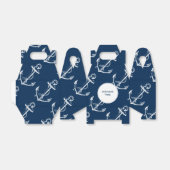 Nautisch anker bedankdoosjes (Uitgevouwen)