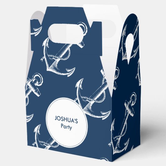 Nautisch anker bedankdoosjes (Geopend)