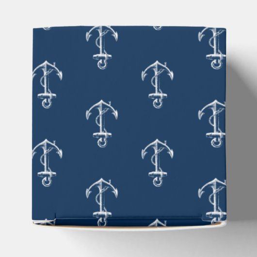 Nautisch anker bedankdoosjes (Bovenkant)