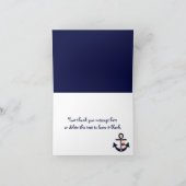 Nautisch anker Bedankt Notities Kaarten (Binnen)