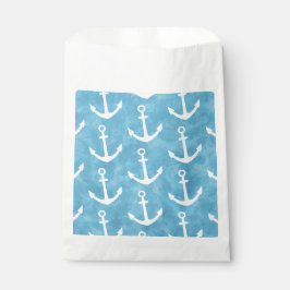 Nautisch Anker Blauw Baby shower Bedankzakje