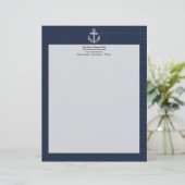  Nautisch Anker Briefhoofd Ontwerp (Staand voorkant)