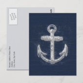 Nautisch Anker Briefkaart (Voorkant / Achterkant)