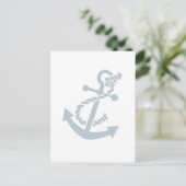 Nautisch anker briefkaart (Staand voorkant)