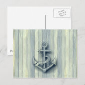  nautisch anker briefkaart (Voorkant / Achterkant)