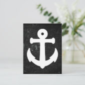 Nautisch Anker Briefkaart w Chalkboard Achtergrond (Staand voorkant)
