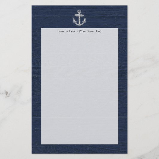  Nautisch Anker Briefpapier (Voorkant)