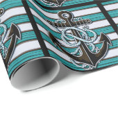 Nautisch anker cadeaupapier (Rol Hoek)