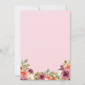 Nautisch Anker Chic Waterverf Bloemen Huwelijk Kaart (Achterkant)