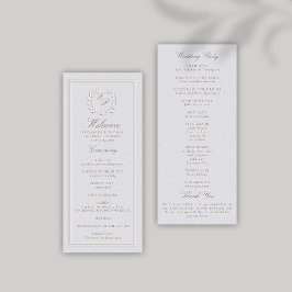 Nautisch anker Classic formele bruiloft programma