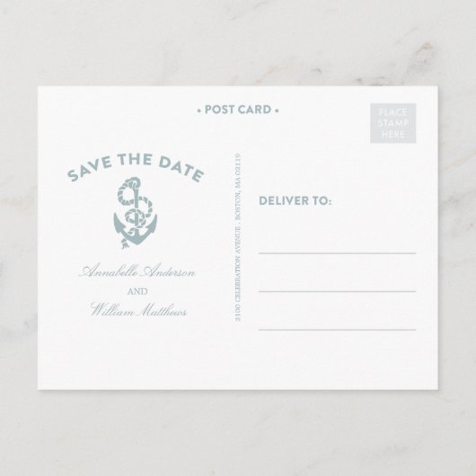 NAUTISCH ANKER | DE DATUM NA KAART OPSLAAN (Achterkant)