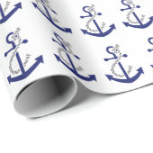 Nautisch anker en helling cadeaupapier (Rol Hoek)