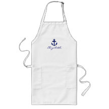 Nautisch anker en naam