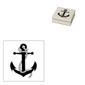 Nautisch anker en touw, Seaman anker Rubberstempel (Gestempeld)