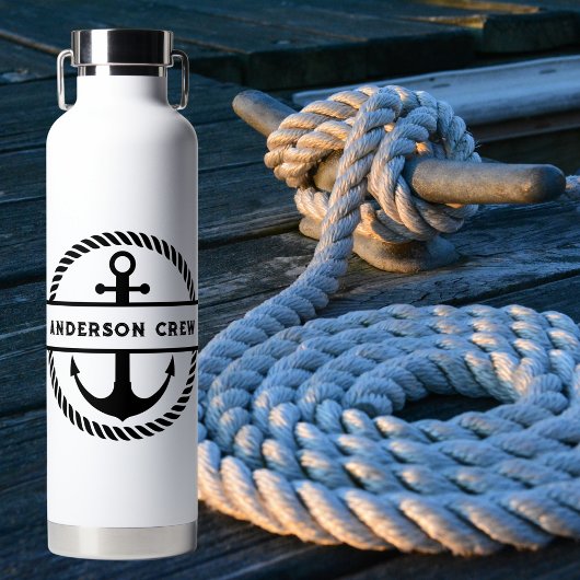 Nautisch Anker en Touw Split Monogram Waterfles