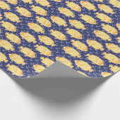 Nautisch Anker en Tropisch Vispatroon Cadeaupapier (Hoek)