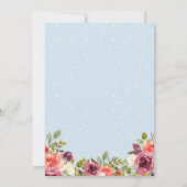 Nautisch anker Floral Boy Baby shower Kaart (Achterkant)