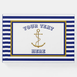 Nautisch anker - gastenboek