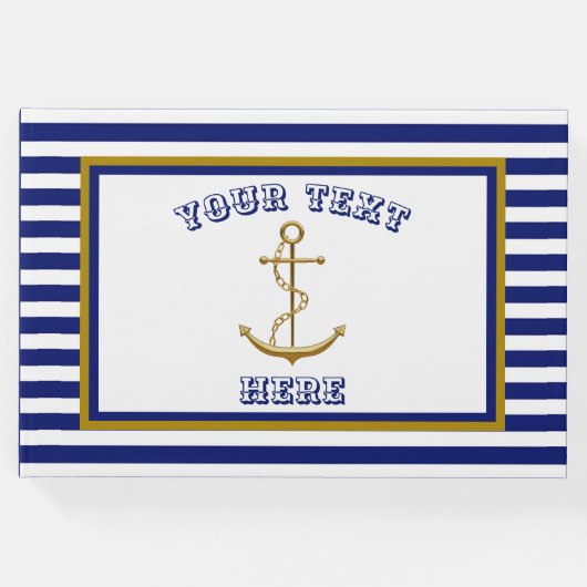 Nautisch anker - gastenboek (Voorkant)