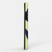 Nautisch anker geel chevron iphone 5 hoes (Achterkant/rechts)