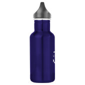 nautisch anker gepersonaliseerde naam waterfles  (Links)