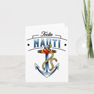 Nautisch anker Grappig varen Zeilen Voelen Nauti Kaart