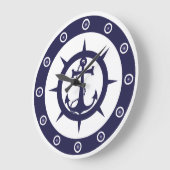 Nautisch anker grote klok (Hoek)