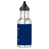 Nautisch anker Helm Navy Blue Family Cruise Waterfles (Rechts)