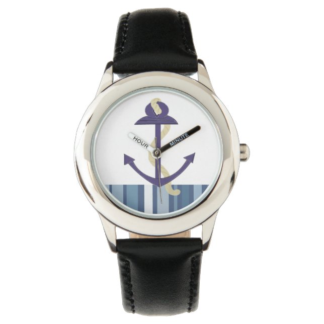 Nautisch anker horloge (Voorkant)