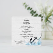 Nautisch anker in de partij Jubileum water Kaart (Staand voorkant)